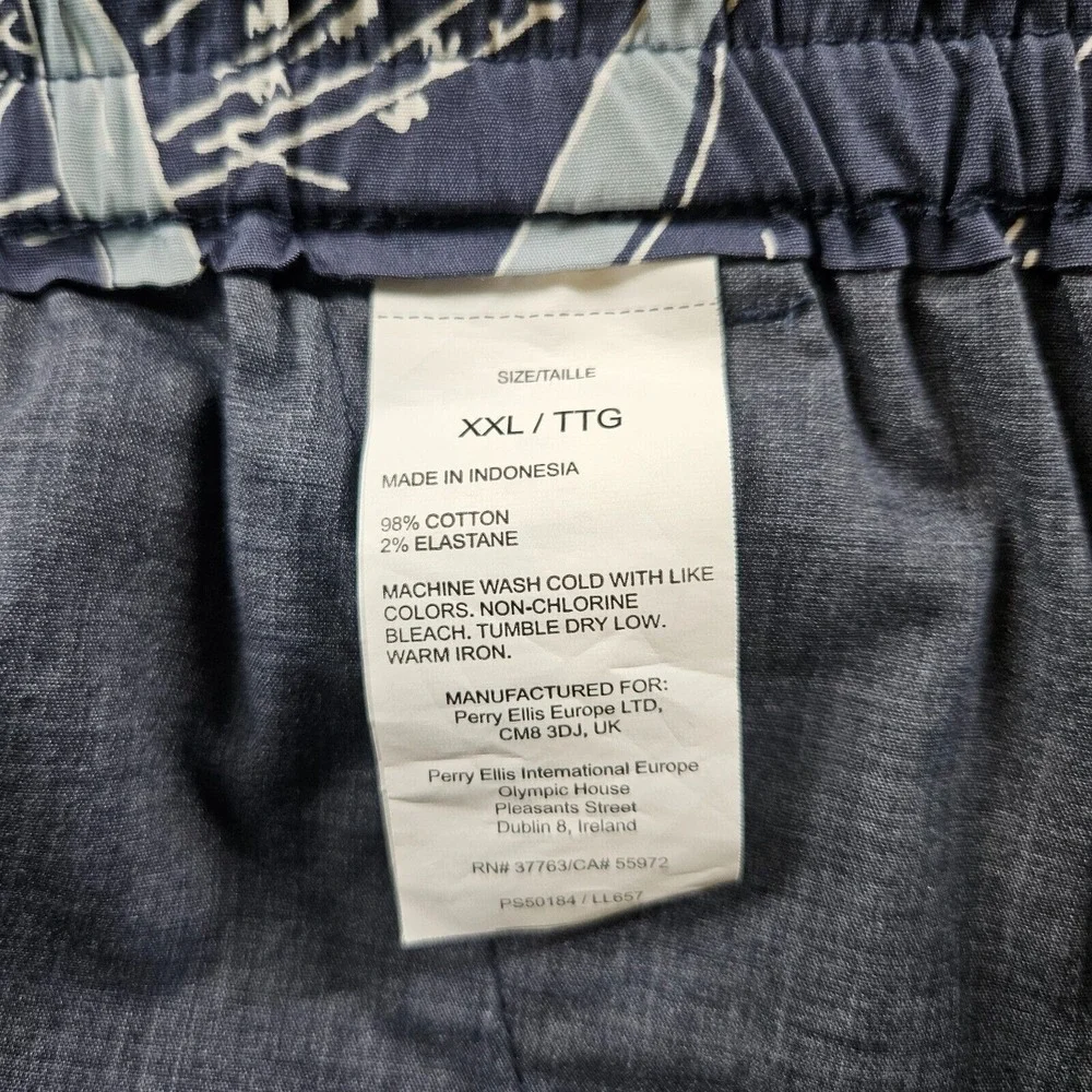 NWT Perry Ellis Swim Board Shorts Trunks Surf Men's XXL- NO Liner Leaf‎ Print
